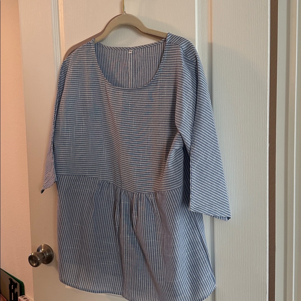 Peacock Blue top